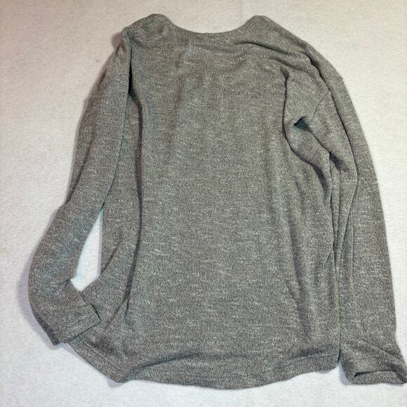 Tickled Teal Lightweight Knit Sweater Gray Size Small Women's - Picture 6 of 6